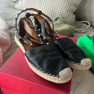 Black Valentino espadrilles
